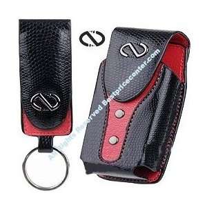  Black Red BOA Leather Case for Boost Mobile I450 