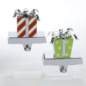  Pack of 4 Decorative Red and Green Gift Box Christmas 
