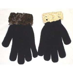  Set of Two Imported Black Magic Stress Gloves Trimmed with 