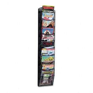   Mesh Literature and Magazine Display Rack, Black: Office Products