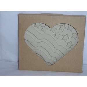 The Pampered Chef, Patriotic Heart Stoneware Mold