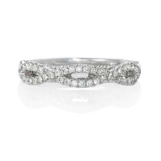 Platinum Diamond Antique Wedding Band Ring  