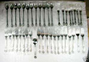 Rogers Kings Berry Gardendale SS JR Flatware 41 Pieces  