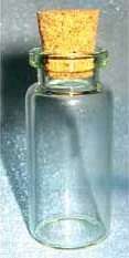 LARGE ECONOMY GLASS JAR SPELL OIL BOTTLE Wicca Pagan Witch Goth Herb 