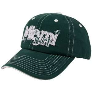   Top of the World Miami Hurricanes Green Girly Hat