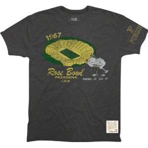   Grey Retro Brand 1967 Rose Bowl Tri Blend T Shirt: Sports & Outdoors