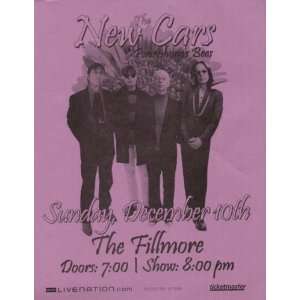 The New Cars Fillmore SF Concert Flyer Poster 