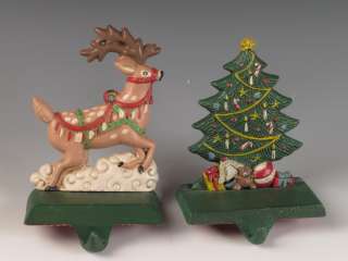   Importers Christmas Stocking Mantle Hangers Reindeer Noahs Ark Tree
