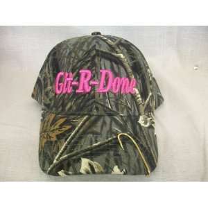 Git R Done Larry the Cable Guy Girls Pink Camo Hat Cap w 