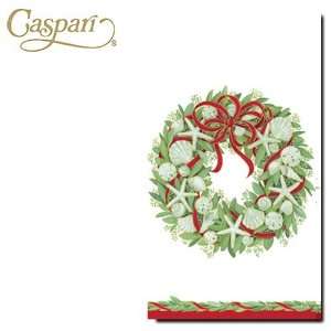   Paper Napkins 10180G Seashell Wreath Guest Napkins: Everything Else