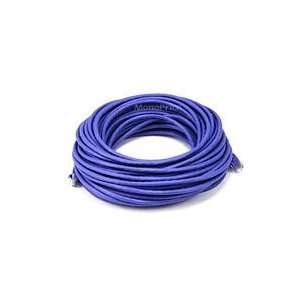   New 75FT Cat5e 350MHz UTP Ethernet Network Cable   Purple Electronics