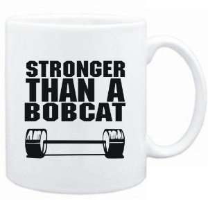    Mug White Stronger than a Bobcat  Animals