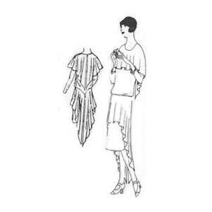    1926 Flapper Slip On Bloused Dress Pattern 