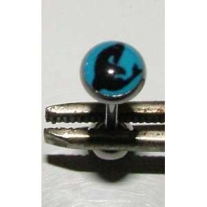  Blue Dolphin Logo Tongue Ring Body Jewelry Everything 