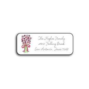  personalized address labels   bouquet in pink: Home 