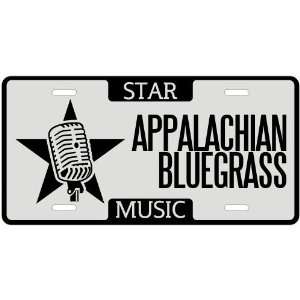   Appalachian Bluegrass Star   License Plate Music