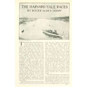   1907 Harvard Yale Boat Races New London Thames River 