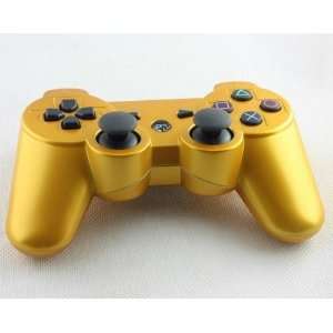  (Gold) Bluetooth Wireless 6 Axis Controller for Sony 