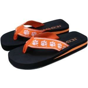  Clemson Tigers Ladies Flip Flops