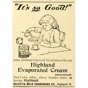   Cream Child Dairy Products   Original Print Ad