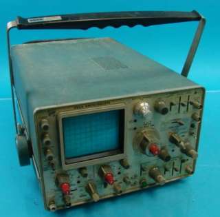 Tektronix 454A Oscilloscope Testing Equipment Electric Electronics 