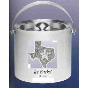  Texas Stainless Steel Ice Bucket 3 Liter: Kitchen & Dining