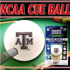 Texas A&M Aggies Officially Licensed Billiards Cue Ball by Frenzy 