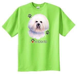 Love My Bichon Frise Dog T Shirt S  6x  Choose Color  