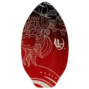  Empire 41 Wood Graphic Skimboard (Color Red)