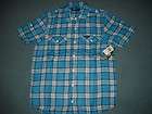   Research Group L R G Iron Mule Blue/Red Button Down Woven 3XL  