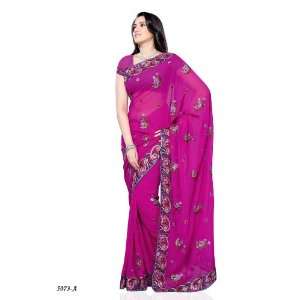 Bollywood Style Designer Pure Georgette Fabric Saree