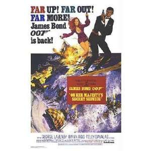 James Bond  On Her Majestys Secret Service  Movie Poster:  