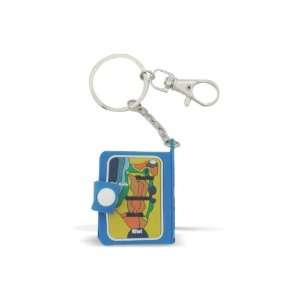   cm silver key ring with rubber covered Tehillim 