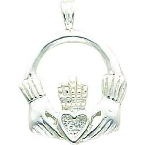  Sterling Silver Claddagh Pendant Jewelry