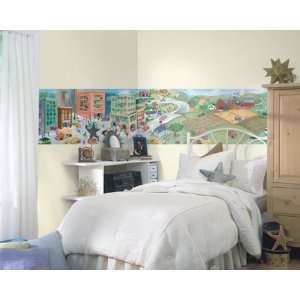  Country and City Mural Style Border: Home Improvement