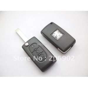  peugeot 407 3 button folding remote key case shell: Camera 