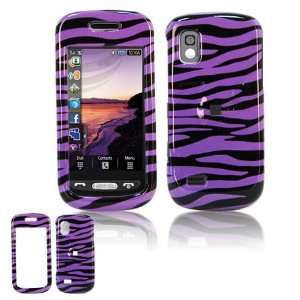 Solslice A887 Protex Purple/Black Zebra Design Protective Case(Carrier 