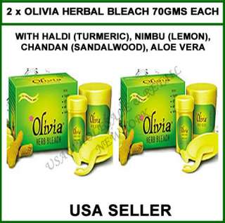 Herbal Olivia Herb Bleach Turmeric AloeVera lemon 70g  