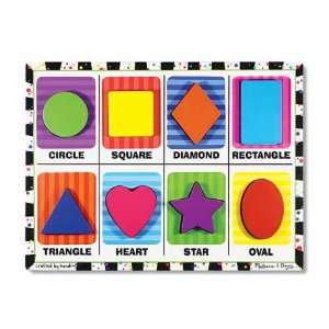  Melissa and Doug Shapes Chunky Puzzle: Toys & Games