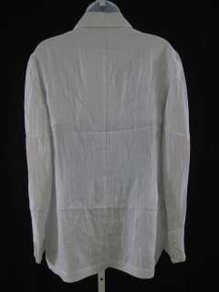 You are bidding on DANIELA BIZZI White Metallic Long Sleeves Blazer 