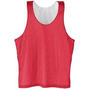   Mesh Lacrosse Tank Outside RED, Inside WHITE AM