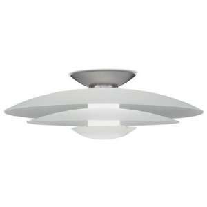  Lotto Large Semi Flush Mount in Satin Nickel