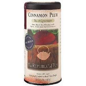 REPUBLIC OF TEA Cinnamon Plum Black Tea (50 tea bags)