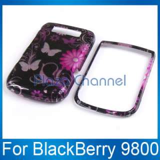 Butterfly Hard Phone Cover Case Blackberry Torch 9800  