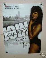 COORS LIGHT BEER POSTER BLACK GIRL MODEL BUFFIE IN NYC  