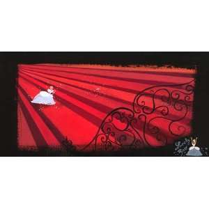   Red Staircase   Disney Fine Art Giclee by Lorelay Bove: Home & Kitchen