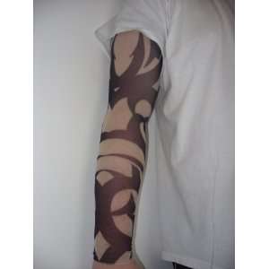    Fake Tattoo Sleeve   Tribal Curl Design (T31) Toys & Games