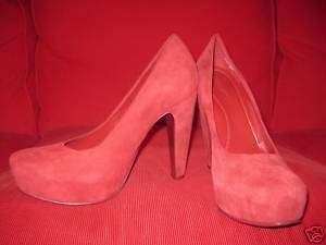 TARA SUBKOFF red suede shoes from Itermix size 8  