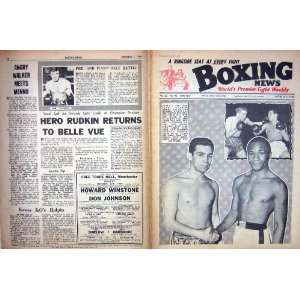    BOXING 1966 WINSTONE HAROLD JOHNSON LUNDGREN MOORE