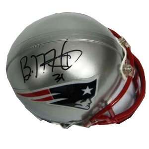  Autographed Brandon Meriweather NFL Replica Patriots Mini 